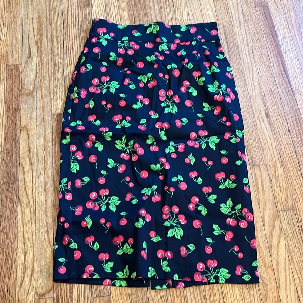 Pinup Couture Rockabilly Cherry Wiggle Pencil Skirt